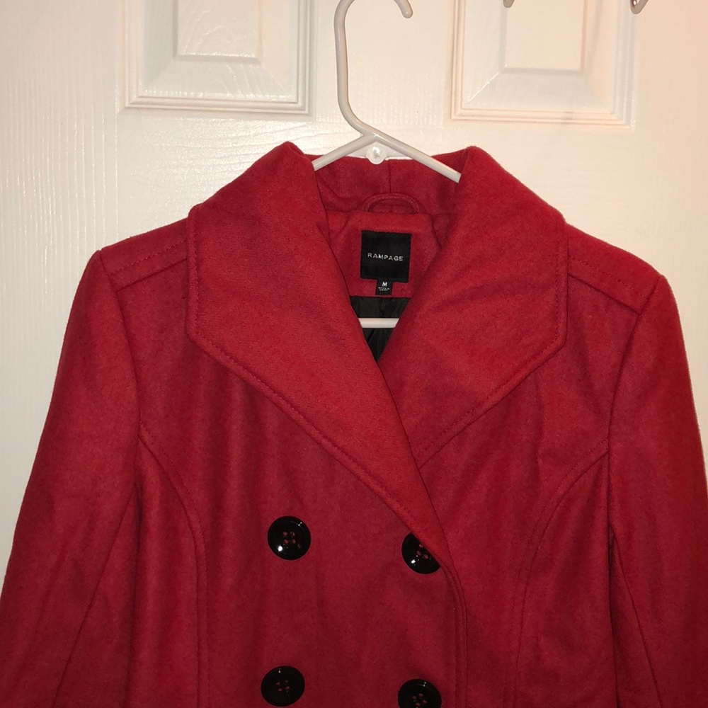 RAMPAGE Red peacoat. - Picture 2 of 2